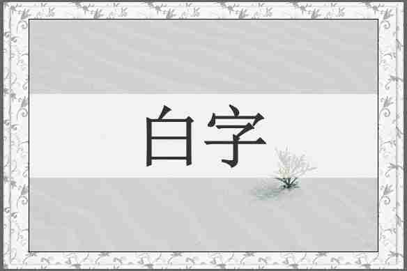 白字