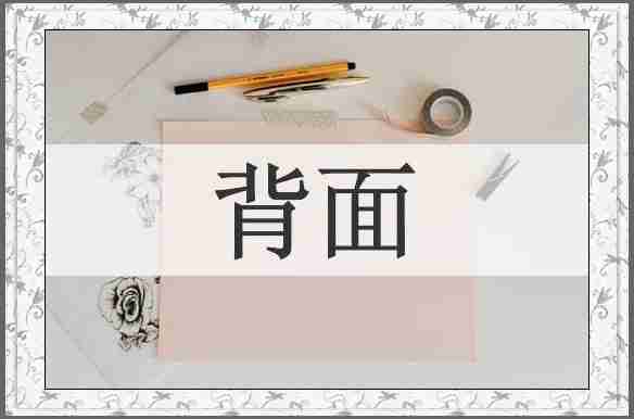 背面