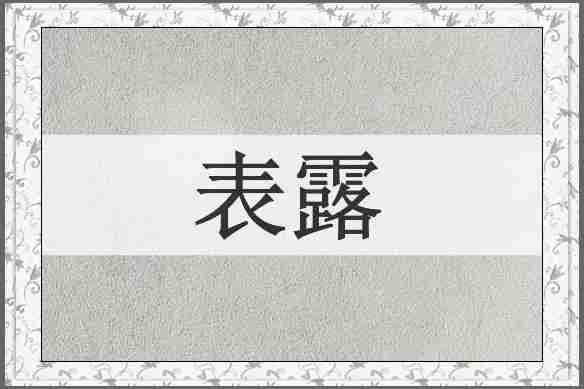 表露