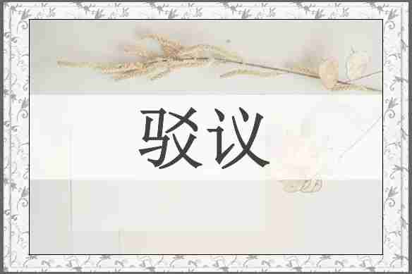 驳议