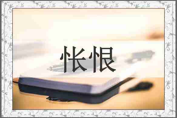 怅恨