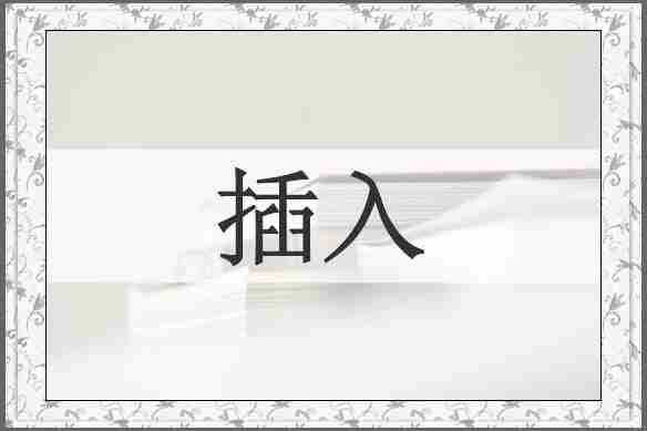 插入