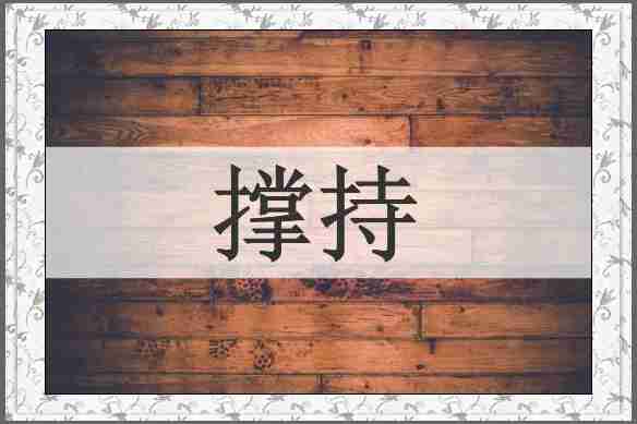 撑持