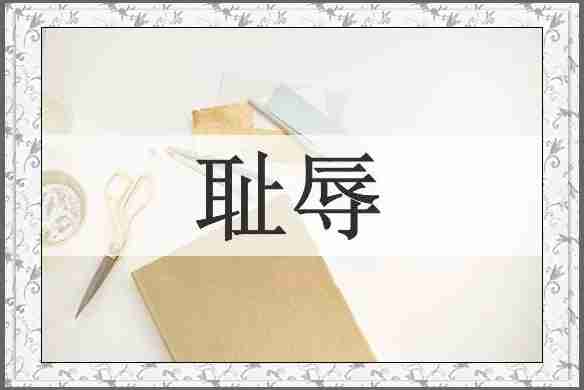 耻辱