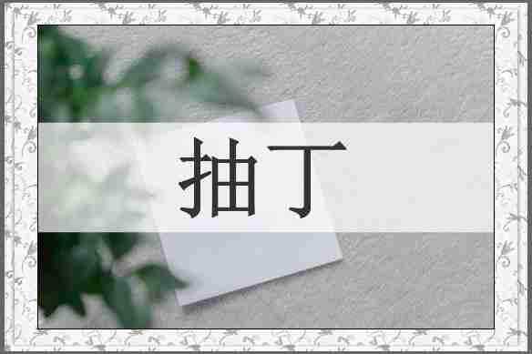 抽丁