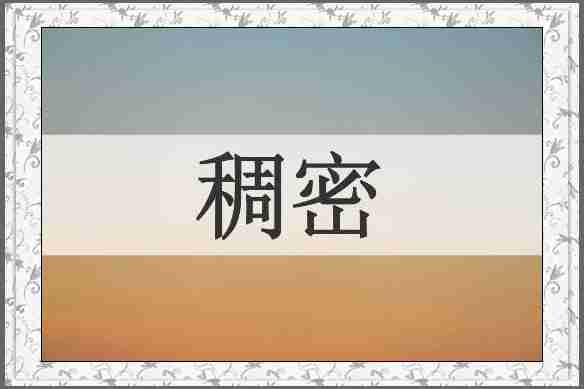 稠密