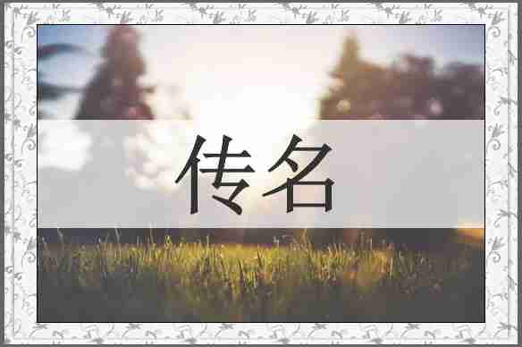 传名
