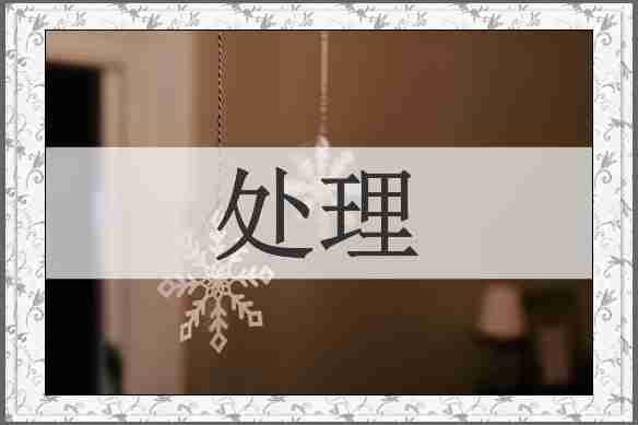 处理