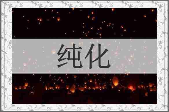 纯化