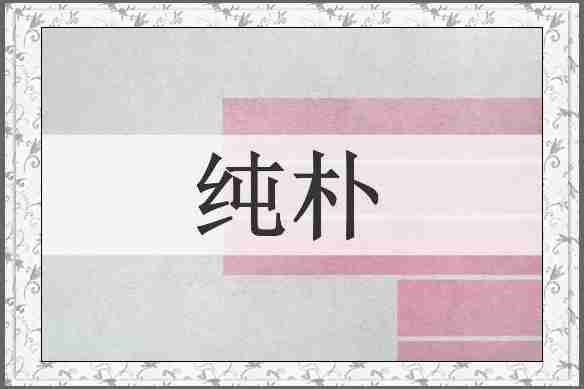 纯朴