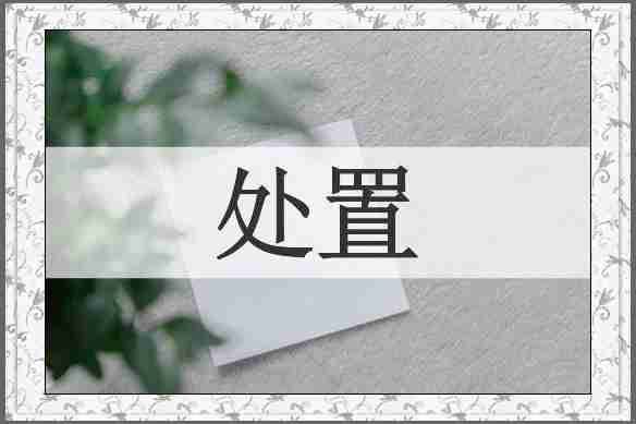 处置