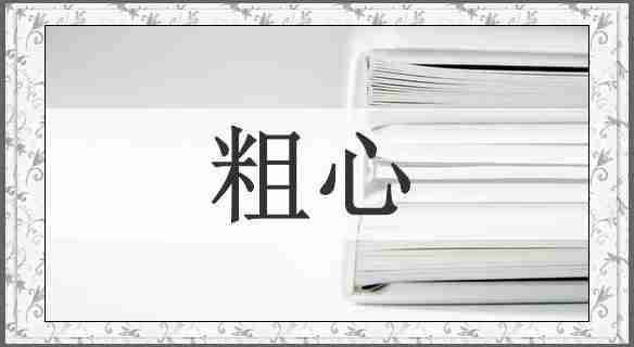 粗心