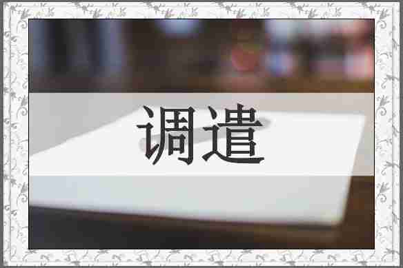 调遣