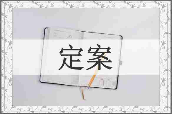 定案