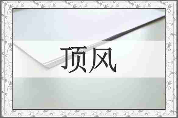 顶风