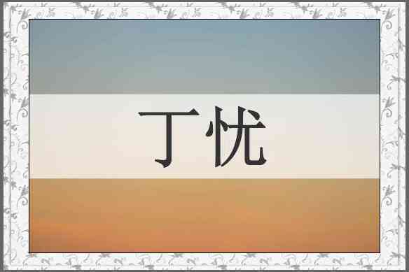 丁忧