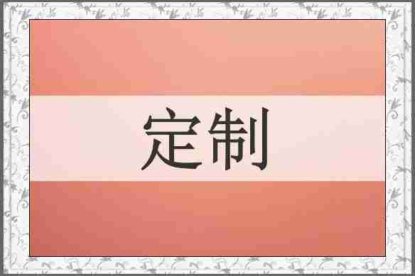 定制