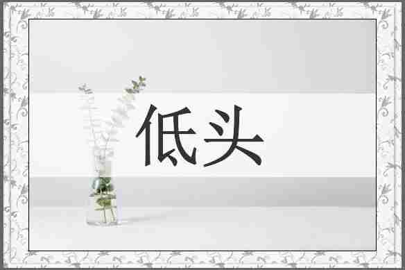 低头