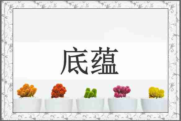 底蕴