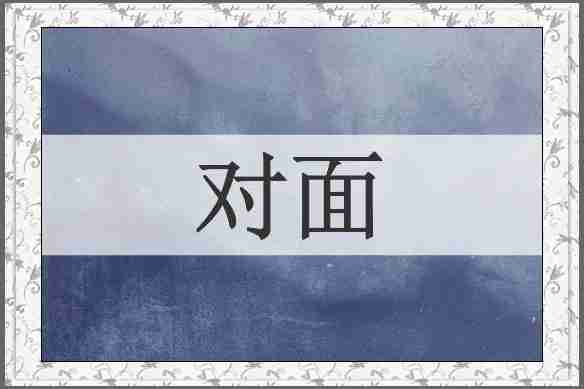 对面