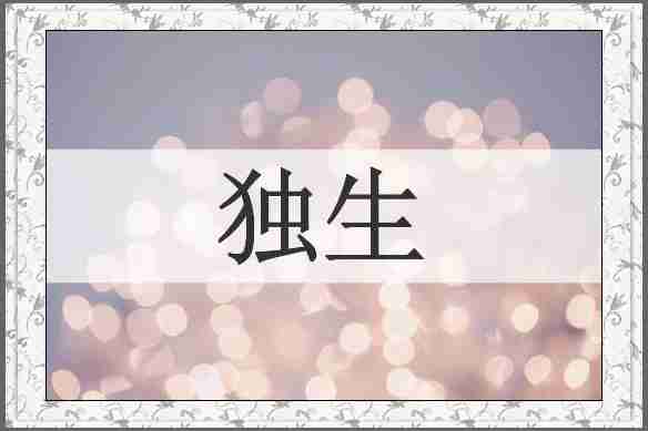 独生