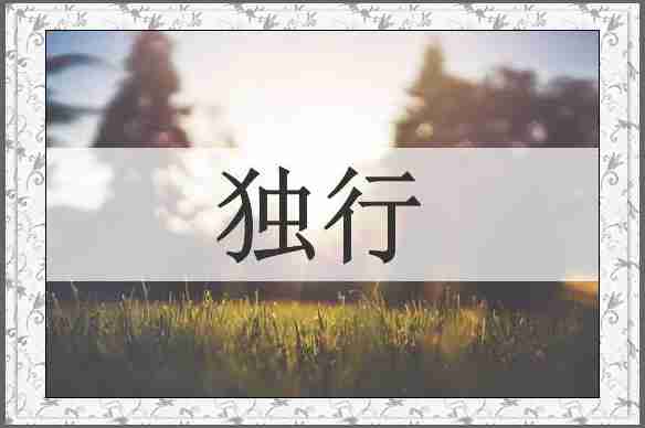 独行