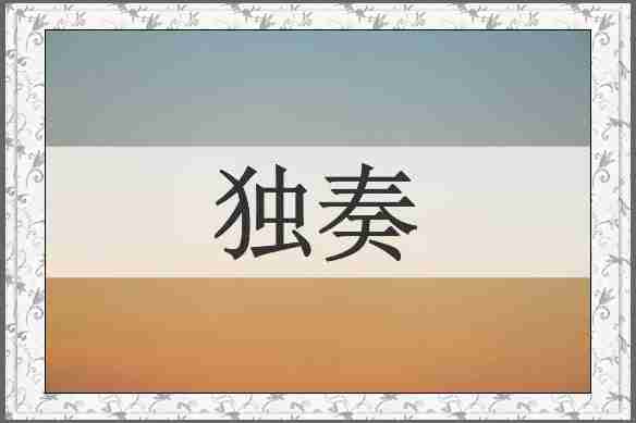 独奏