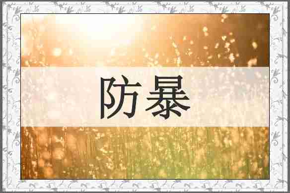 防暴