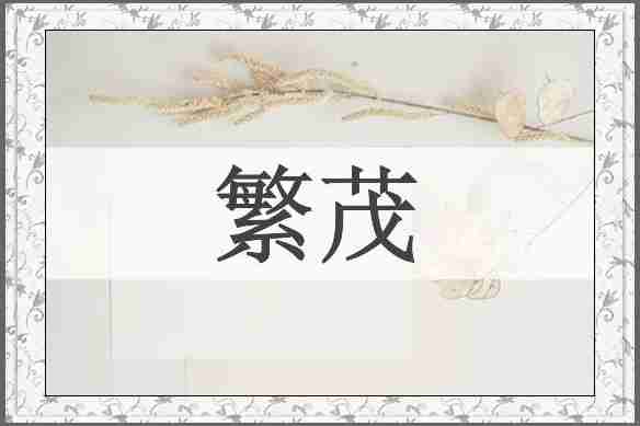 繁茂