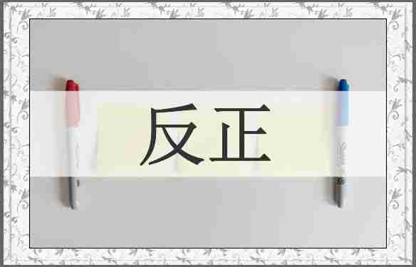 反正
