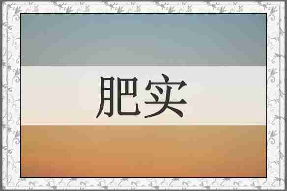 肥实