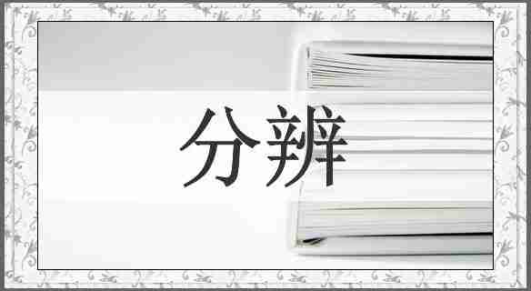分辨