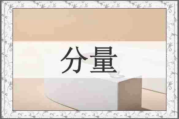 分量