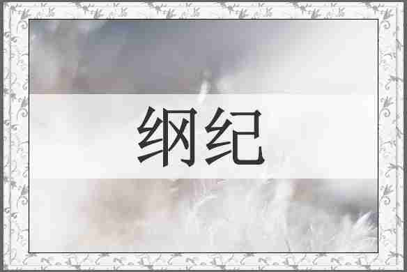纲纪