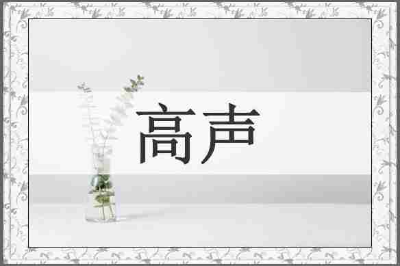 高声