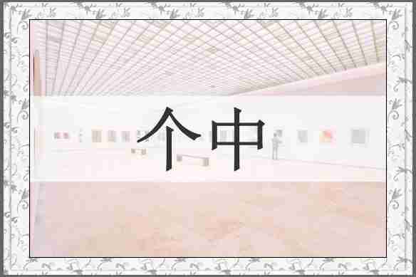 个中
