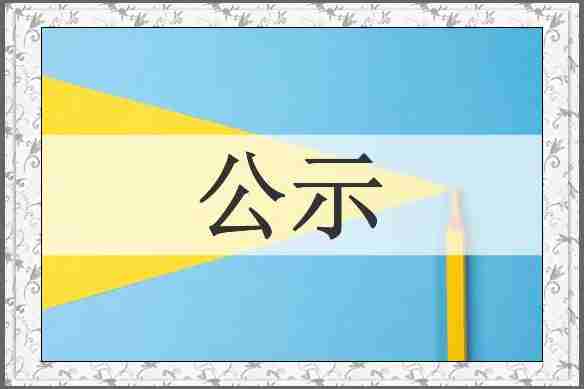 公示