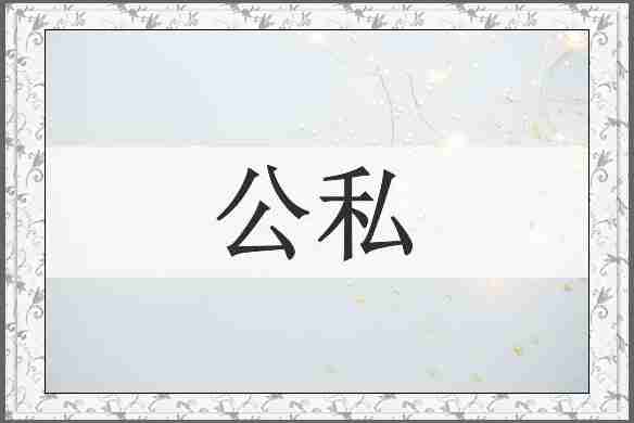 公私