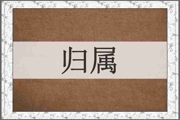 归属