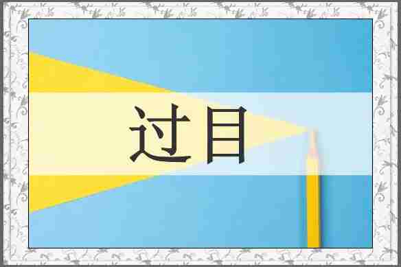 过目