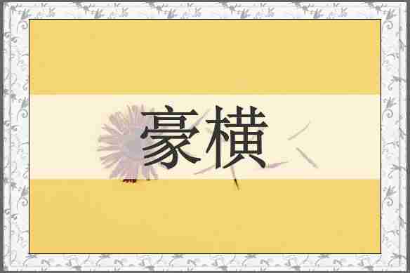 豪横