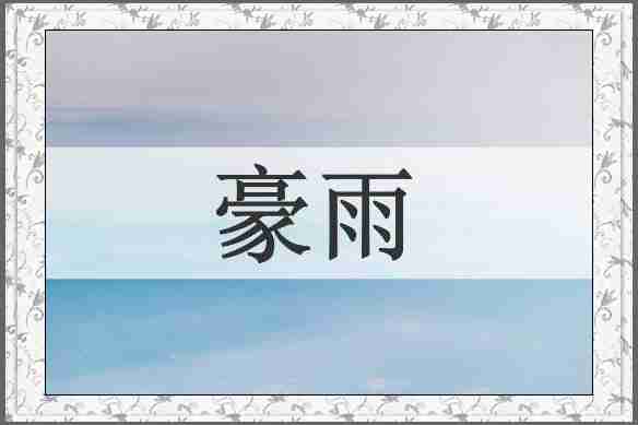 豪雨