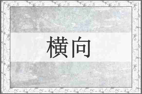 横向