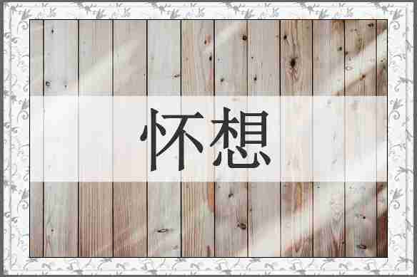 怀想