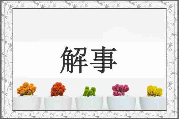 解事