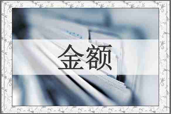 金额