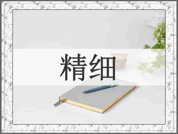 精细