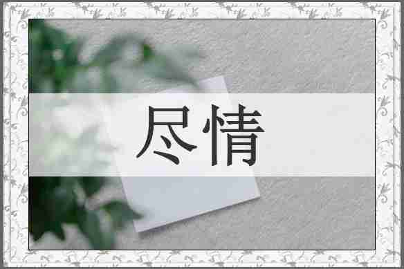 尽情