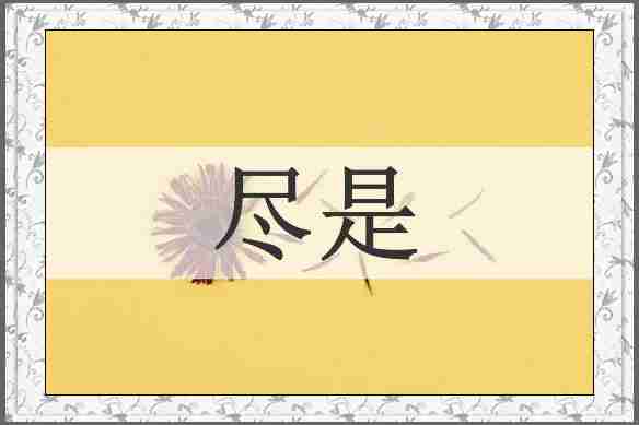 尽是
