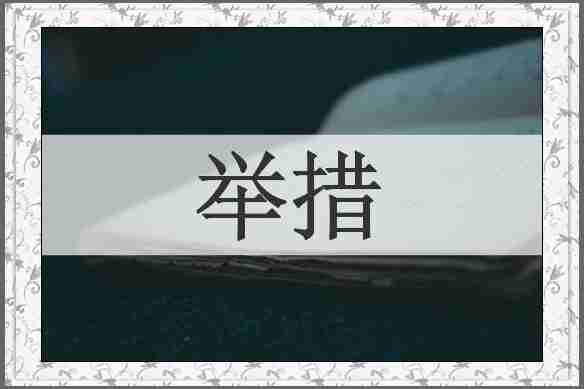 举措